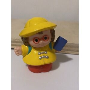 Fisher Price 2008 Little People Maggie Yellow Raincoat School Figure Replacement